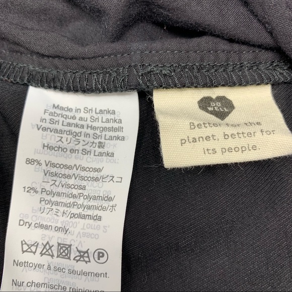 Madewell Drapey Track Trousers Pants Black Size XS - Picture 7 of 7